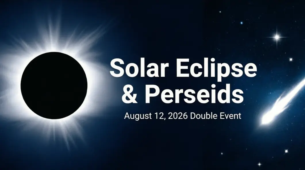 Solar enclipse and perseids on the same day